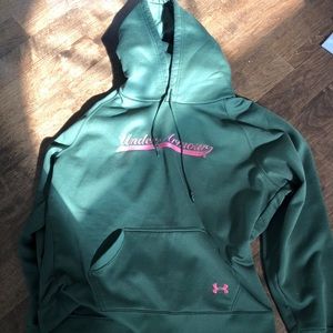 Forest green under armour sweatshirt